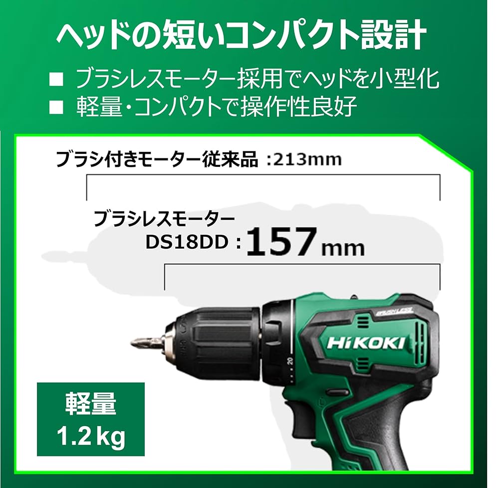 日立 - HiKOKI ハイコーキ 18V ドライバドリル DS18DD Amazon.co.jp: HiKOKI(ハイコーキ) 18V 充電式ドライバードリル